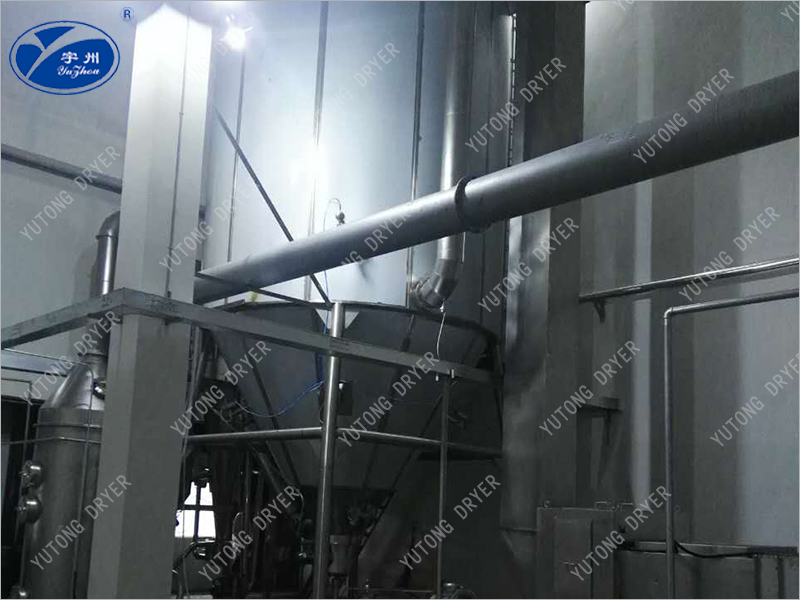 Enzyme spray dryer
